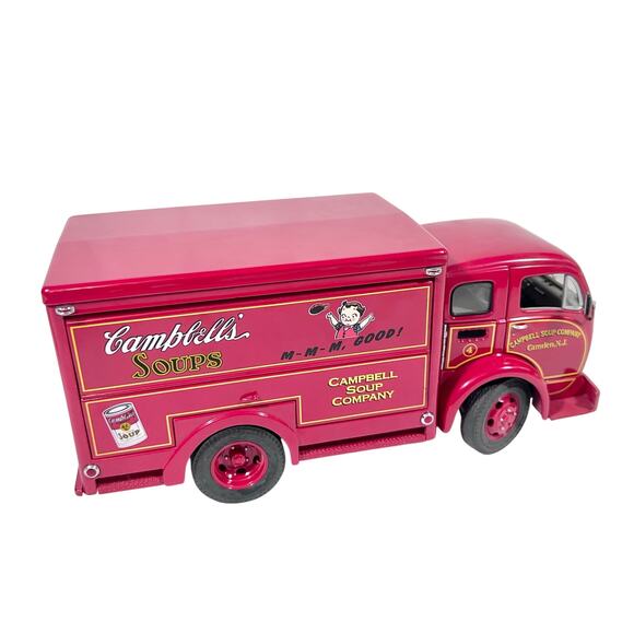 Danbury Mint 1950’s Campbell’s Soup Delivery Truck 1/24 Scale 1998 Red Diecast - Picture 4 of 16